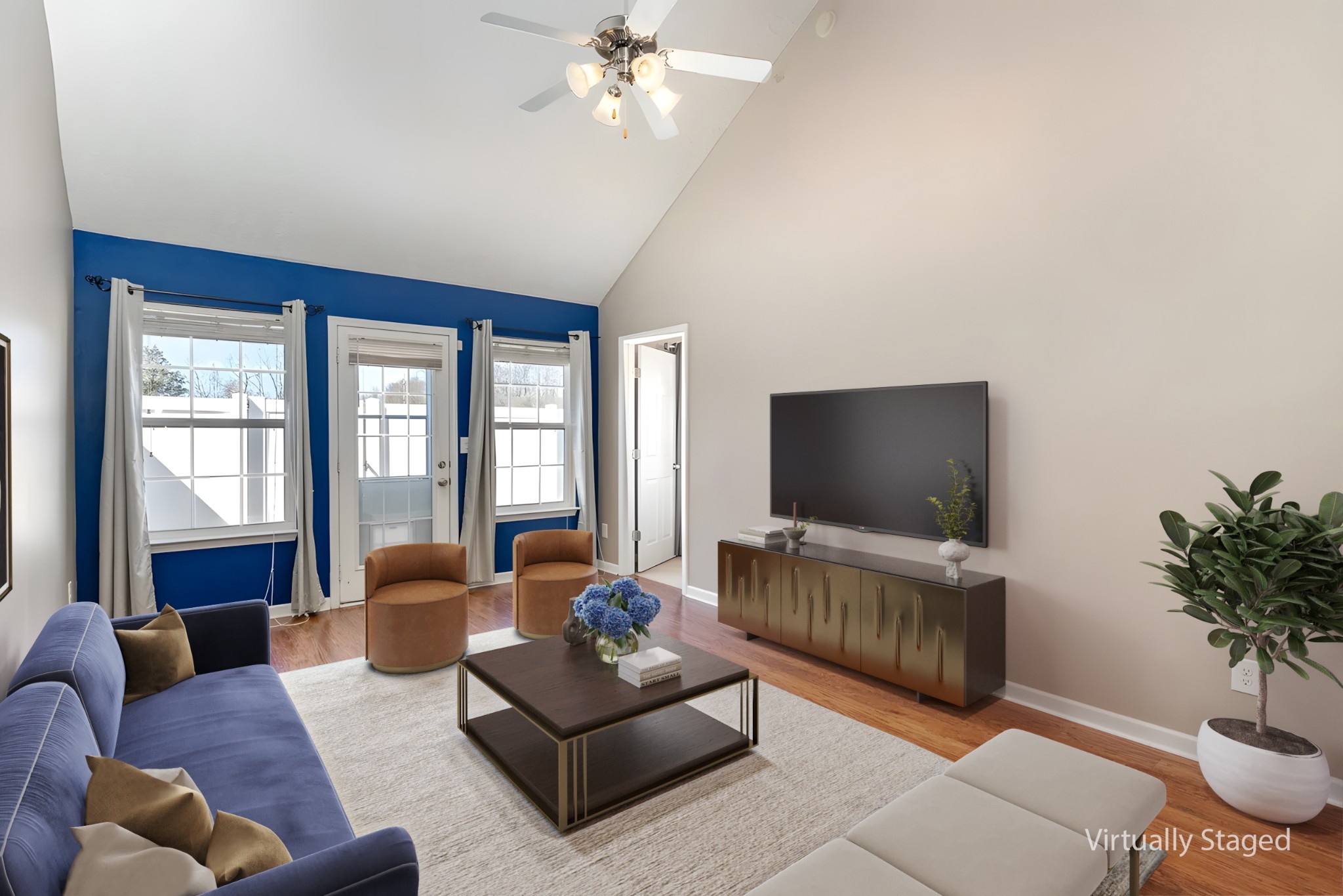 3065 Soaring Eagle Way Spring Hill, TN 37174 - Photo 2 of 18 a living room with furniture and a flat screen tv