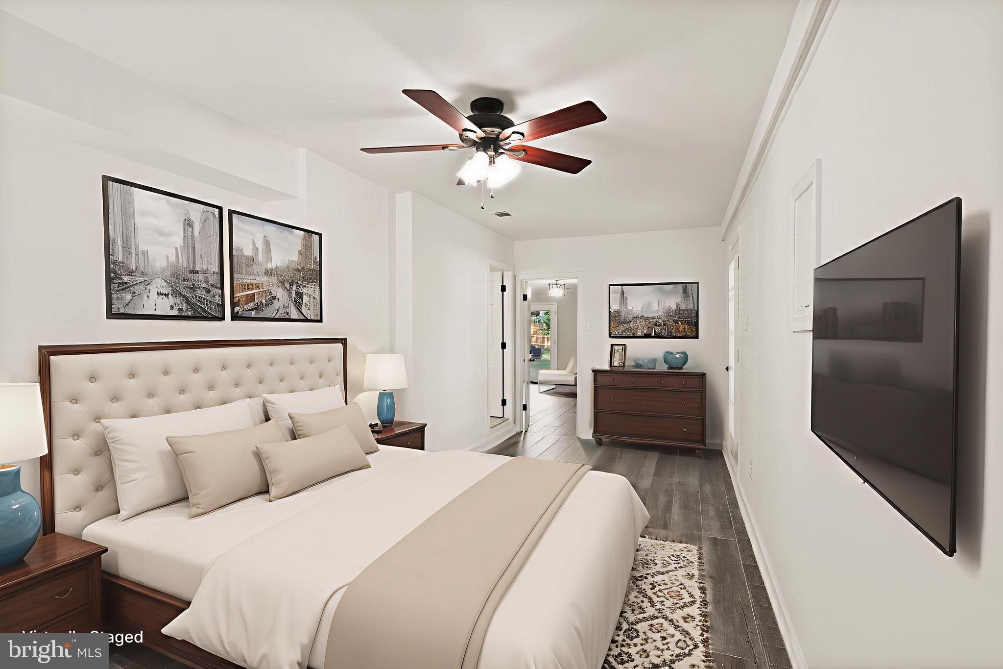 4006 Novar Drive Chantilly, VA 20151 - Photo 15 of 49 a bedroom with a bed and a large mirror