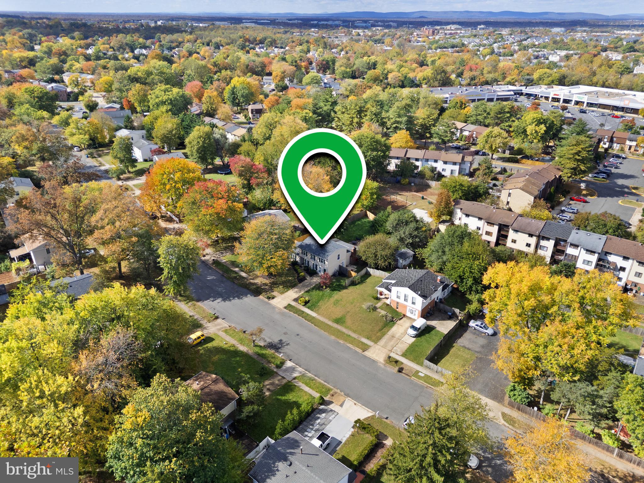 4006 Novar Drive Chantilly, VA 20151 - Photo 45 of 49 an aerial view of a house with a swimming pool