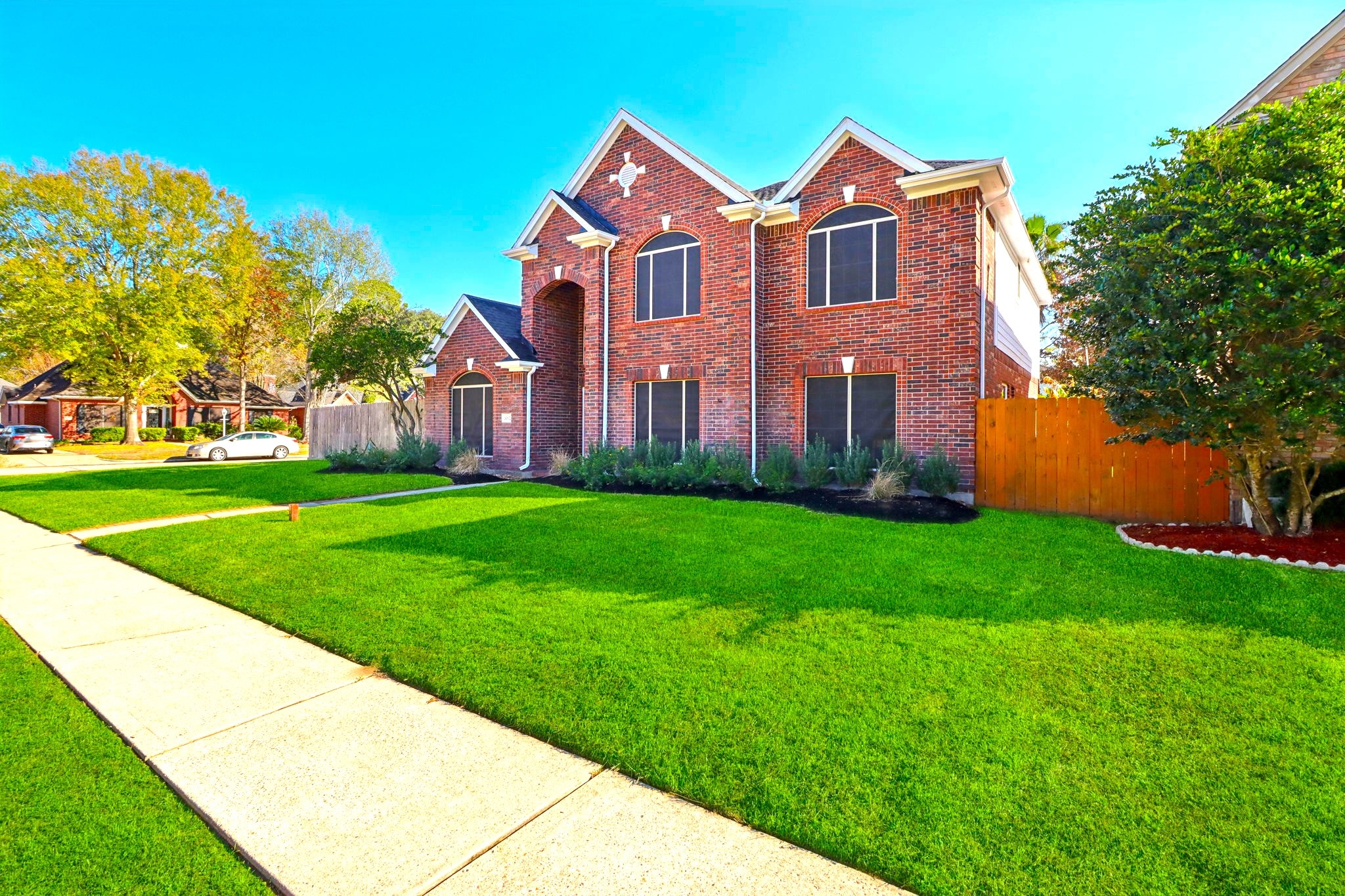 30122 Falher Drive Spring, TX 77386 - Photo 35 of 36 a front view of a house with garden