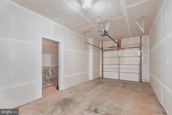 a view of a room with an empty space
