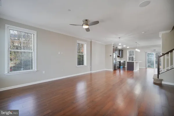 a view of livingroom with hardwood floor