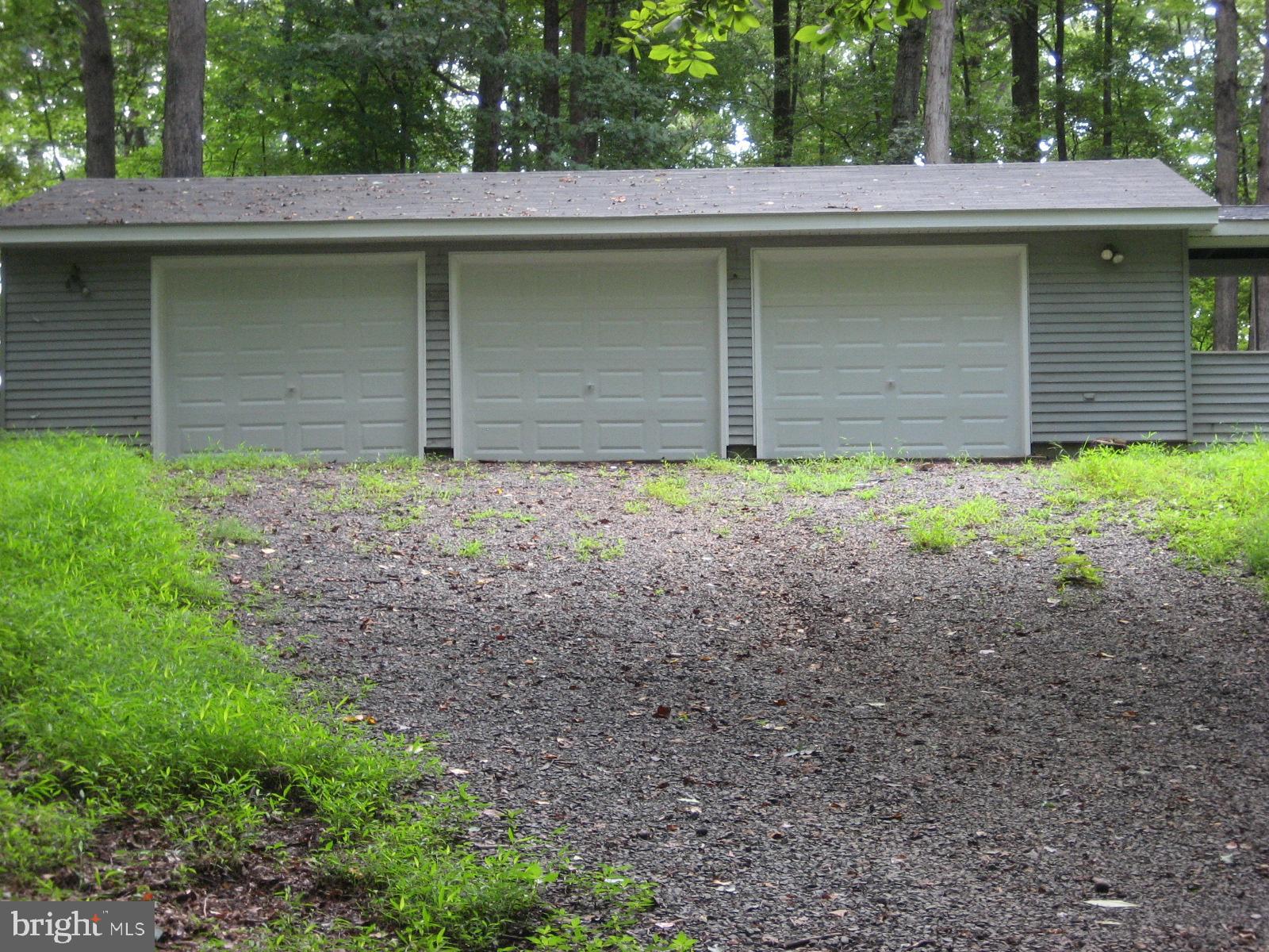 3 car garaged attached with walk up stairs