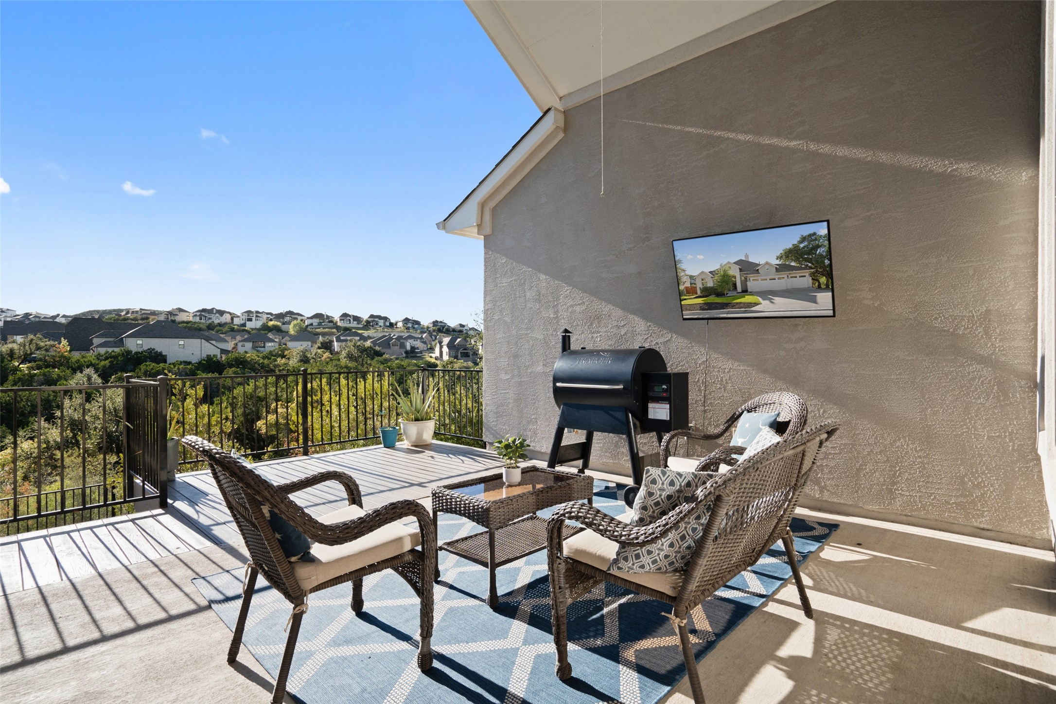 17805 Limestone Spring Lane Austin, TX 78738 - Photo 29 of 39 Back Patio with Views