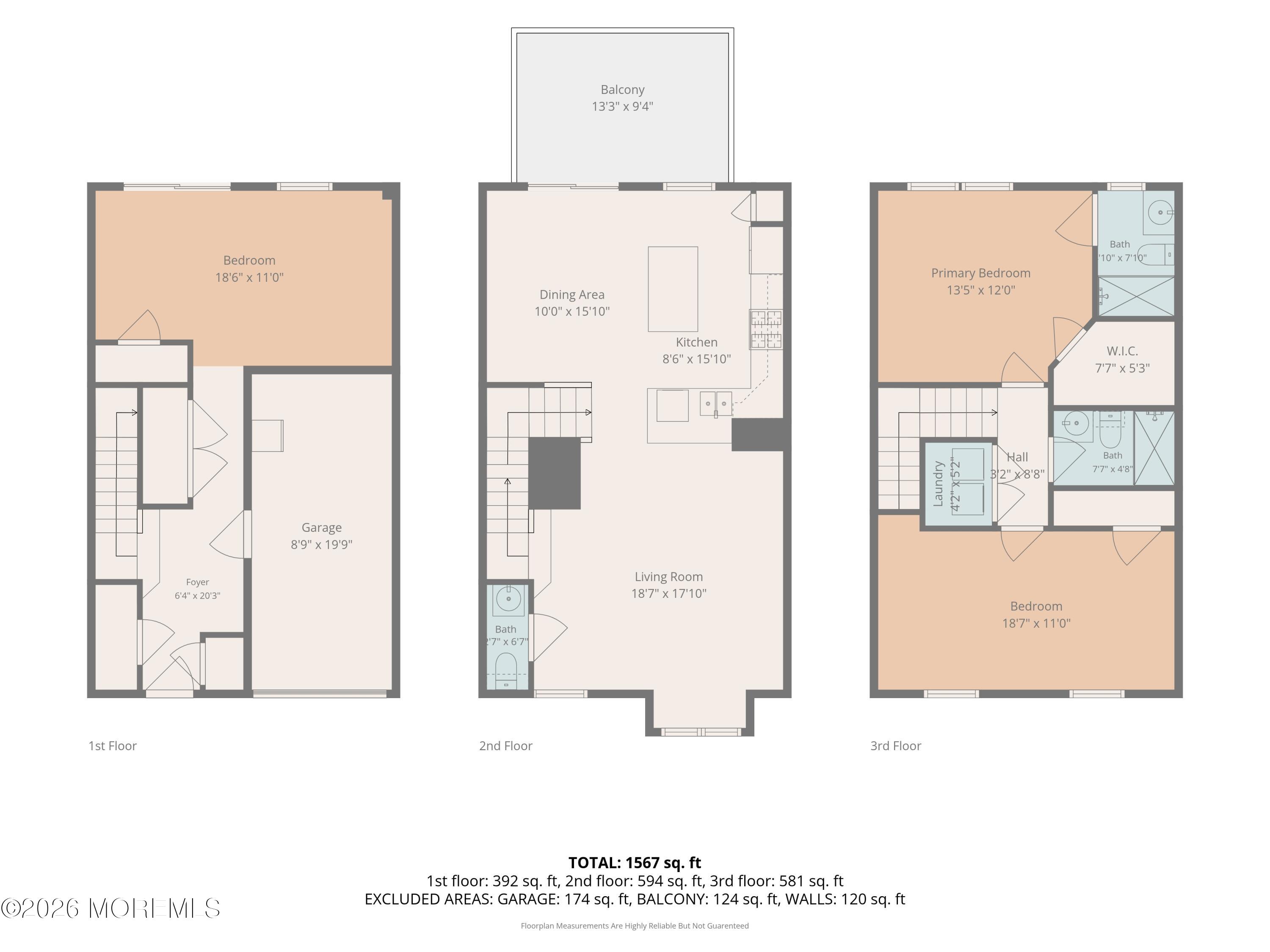 111 Spirit Way Brick, NJ 08723 - Photo 27 of 30 Floorplan All Floors