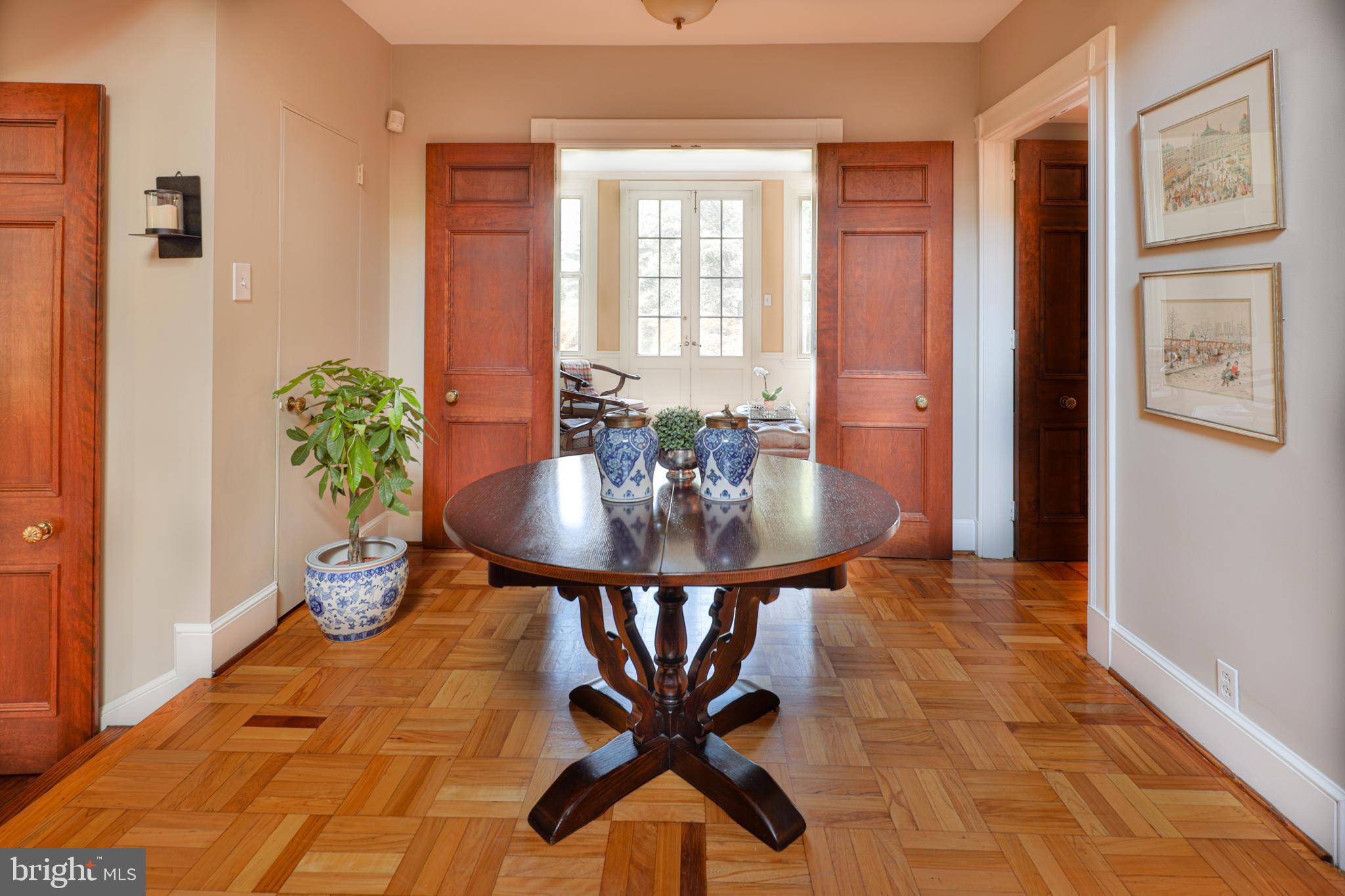 741 County Line Road Villanova, PA 19085 - Photo 4 of 37 Foyer into Library