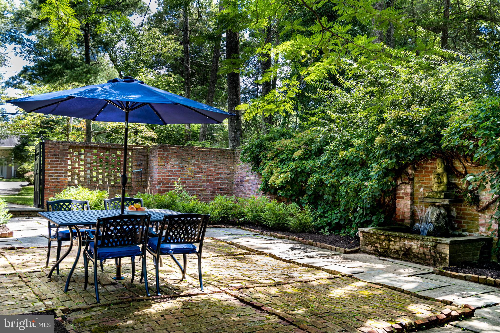 741 County Line Road Villanova, PA 19085 - Photo 33 of 37 Terrace with Fountain