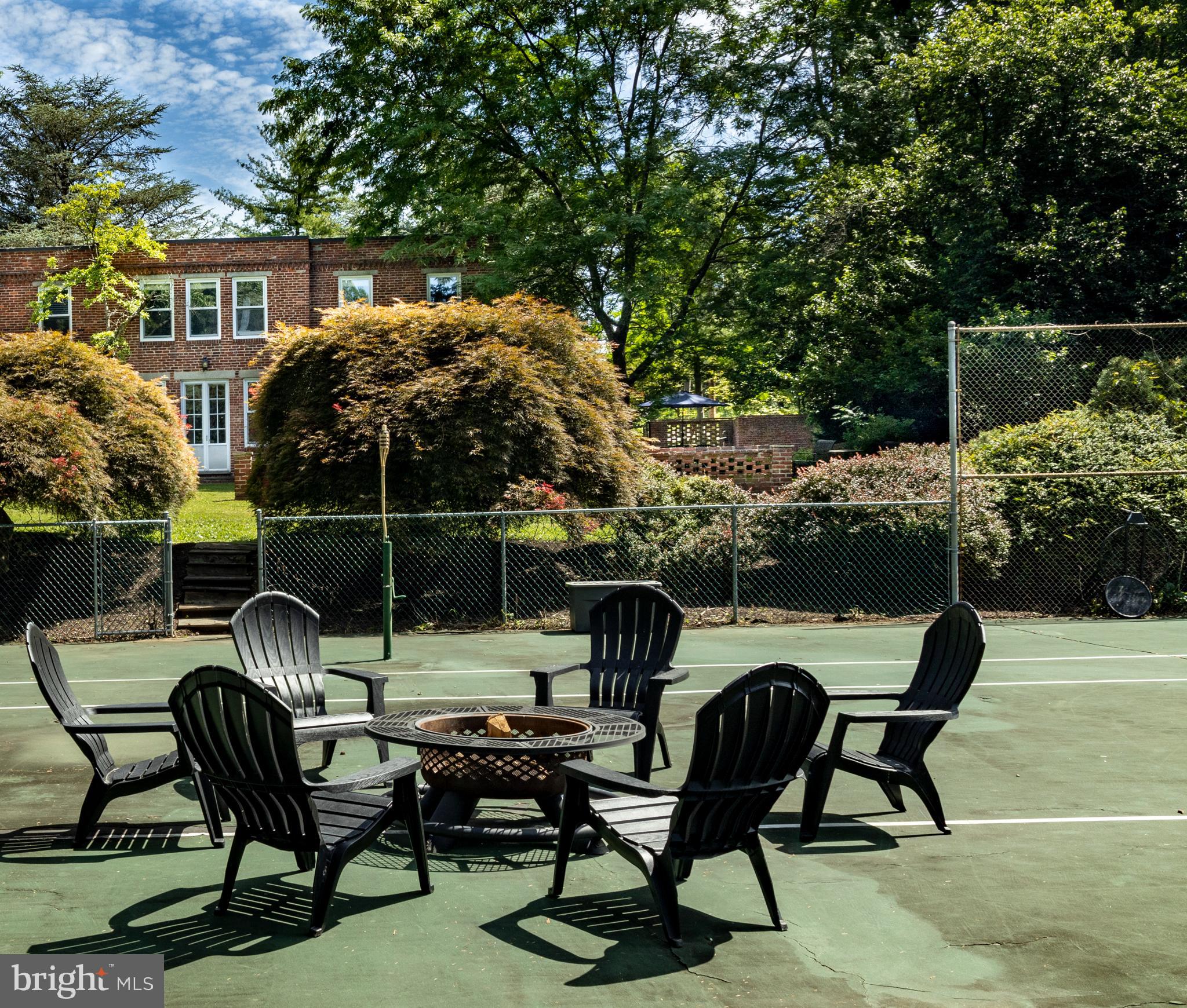 741 County Line Road Villanova, PA 19085 - Photo 37 of 37 Fire pit on the Sport Court