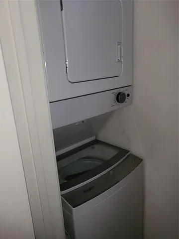 a close up view of washer and dryer