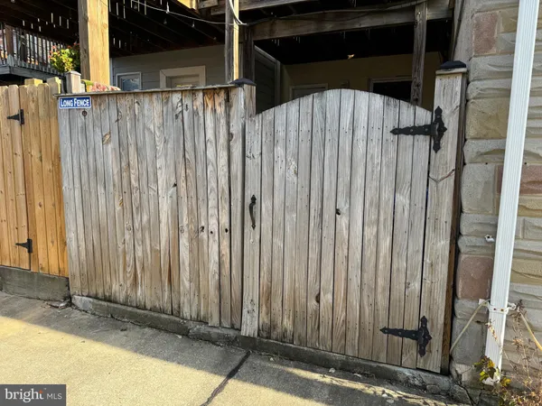a view of wooden fence