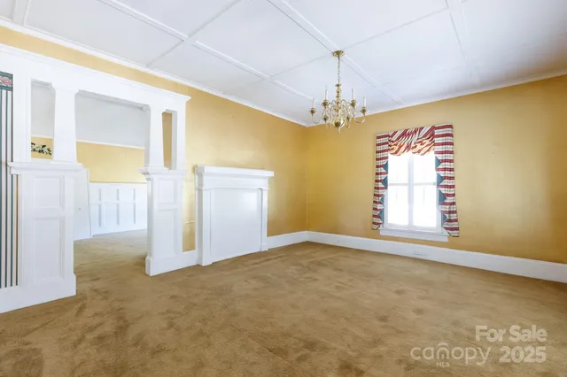 a front view of a house with windows