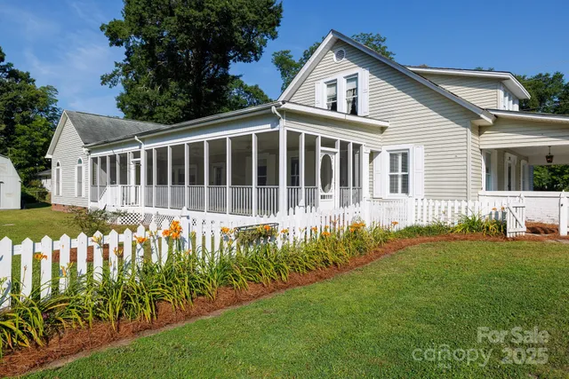 a view of a house with a garden