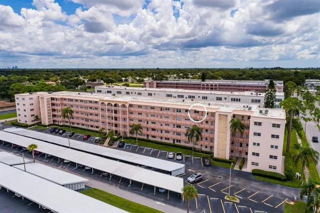 a view of a city with tall buildings