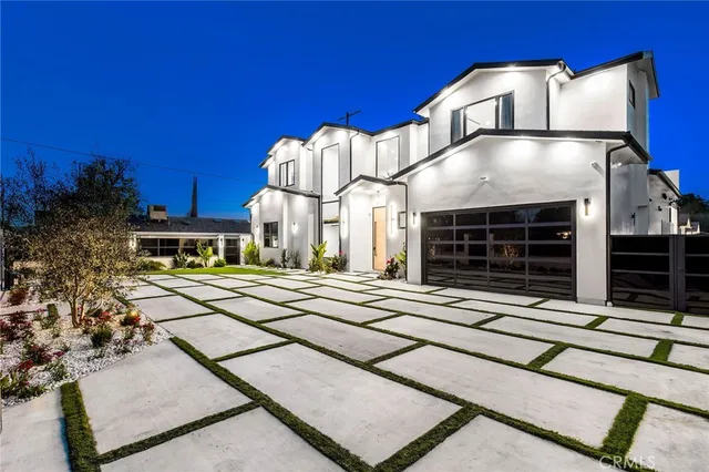 a front view of a building