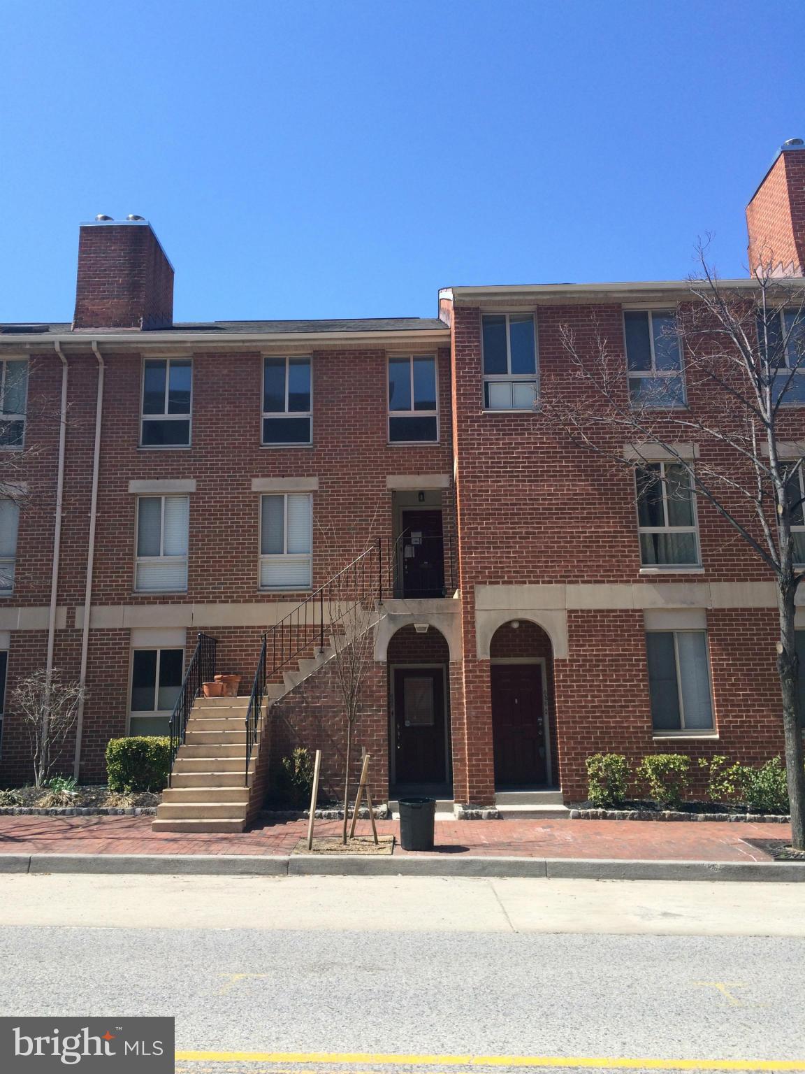 a front view of a building