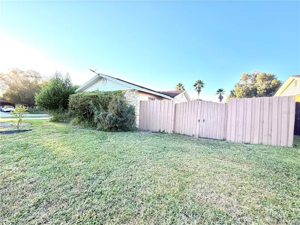 a backyard of a house