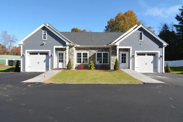 a view of outdoor space yard and garage