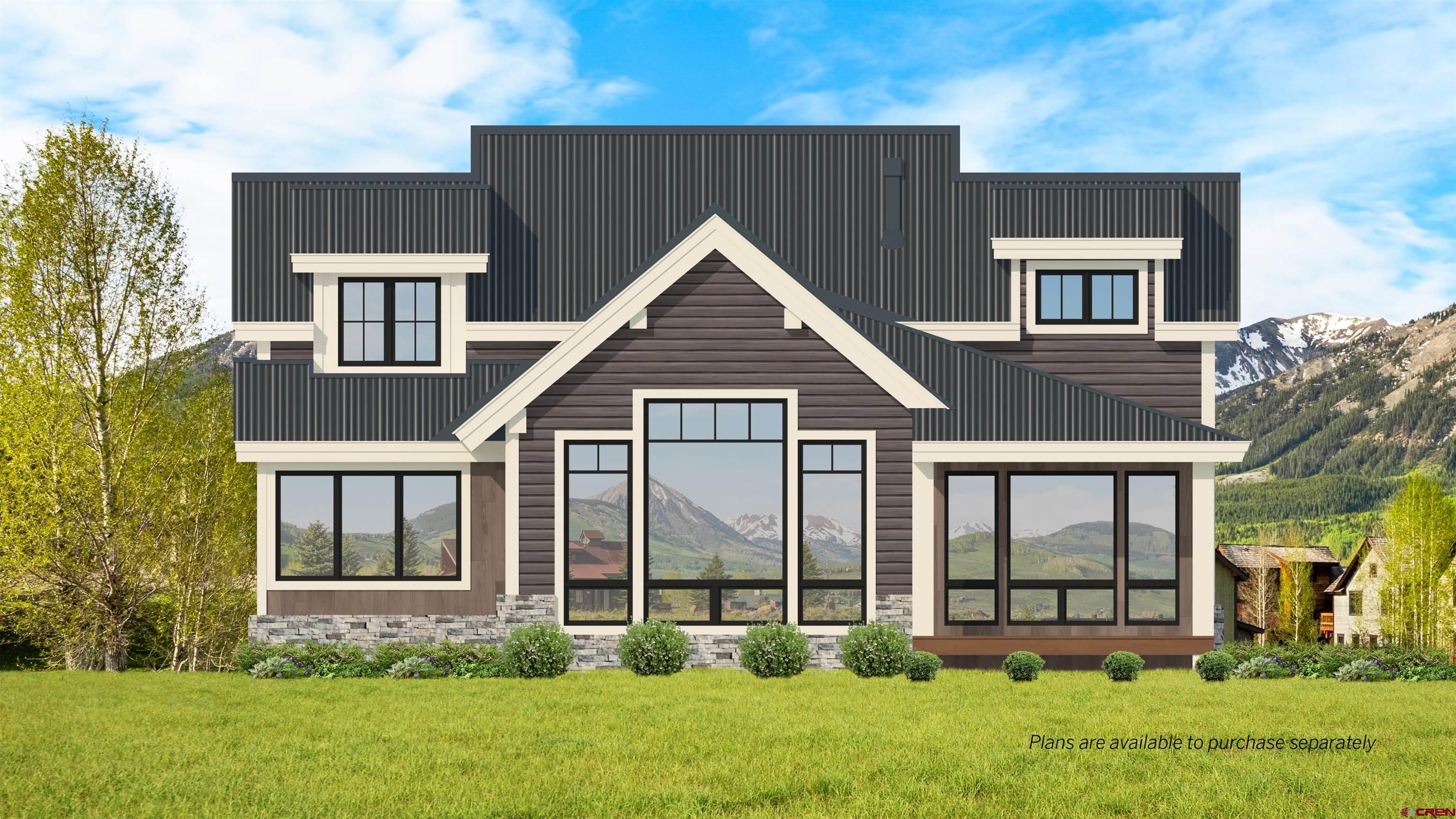 140 Alpine Court Crested Butte, CO 81224 - Photo 4 of 19 front view of a house with a yard