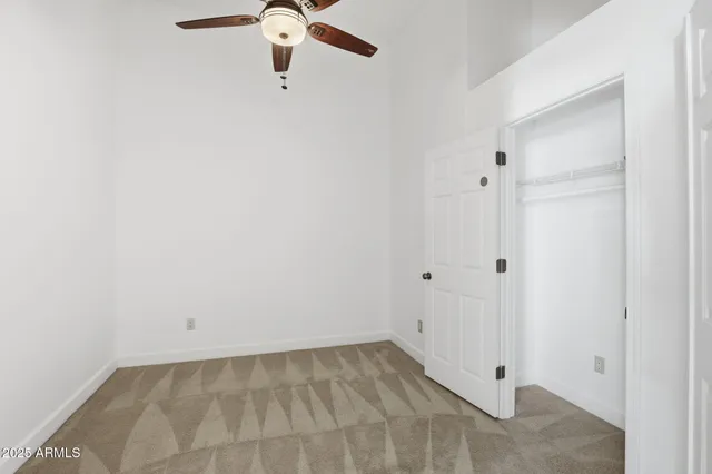 a view of a room with rack on the wall