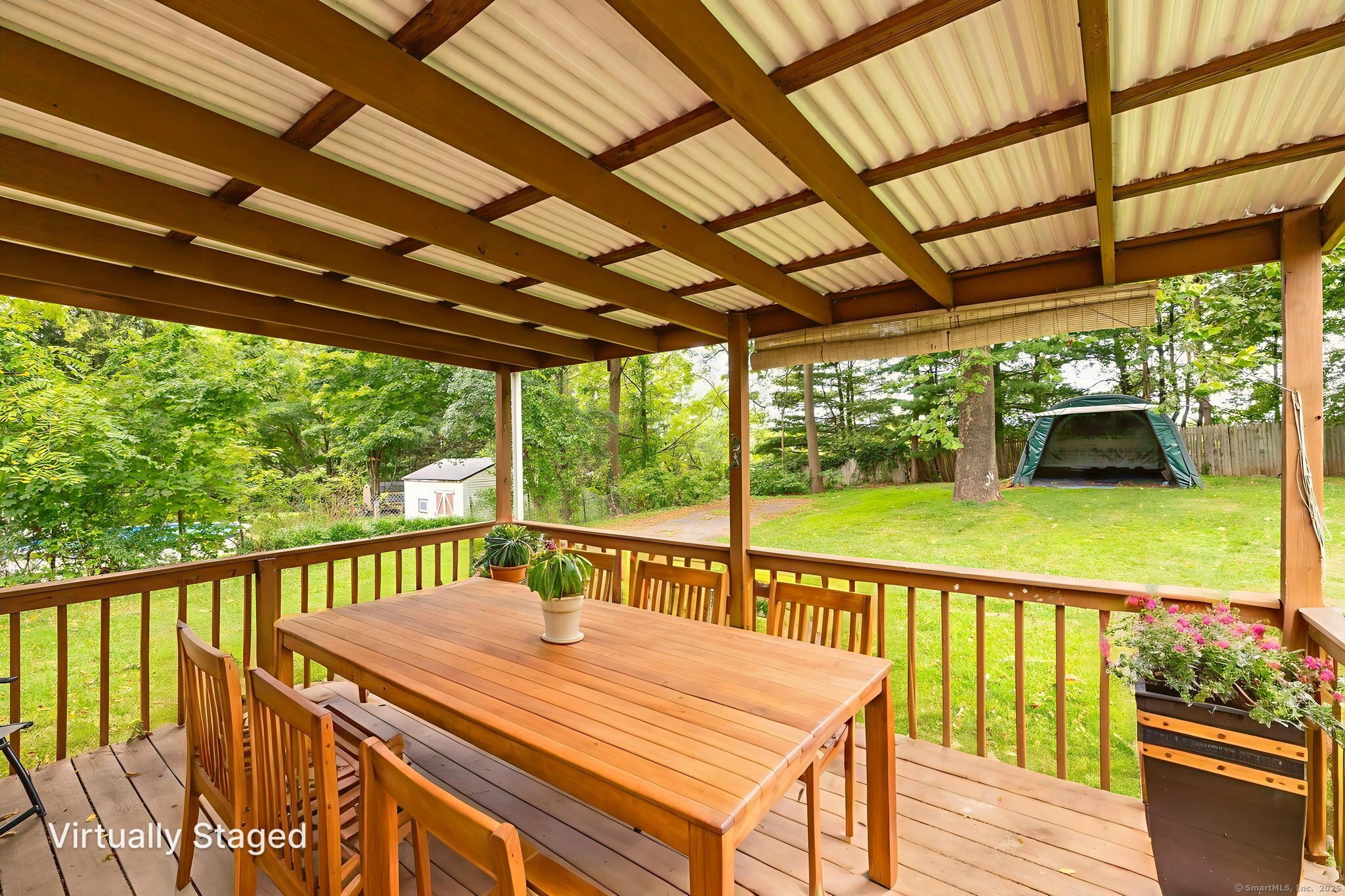548 Worthington Ridge Berlin, CT 06037 - Photo 28 of 40 a view of a balcony with furniture and garden view