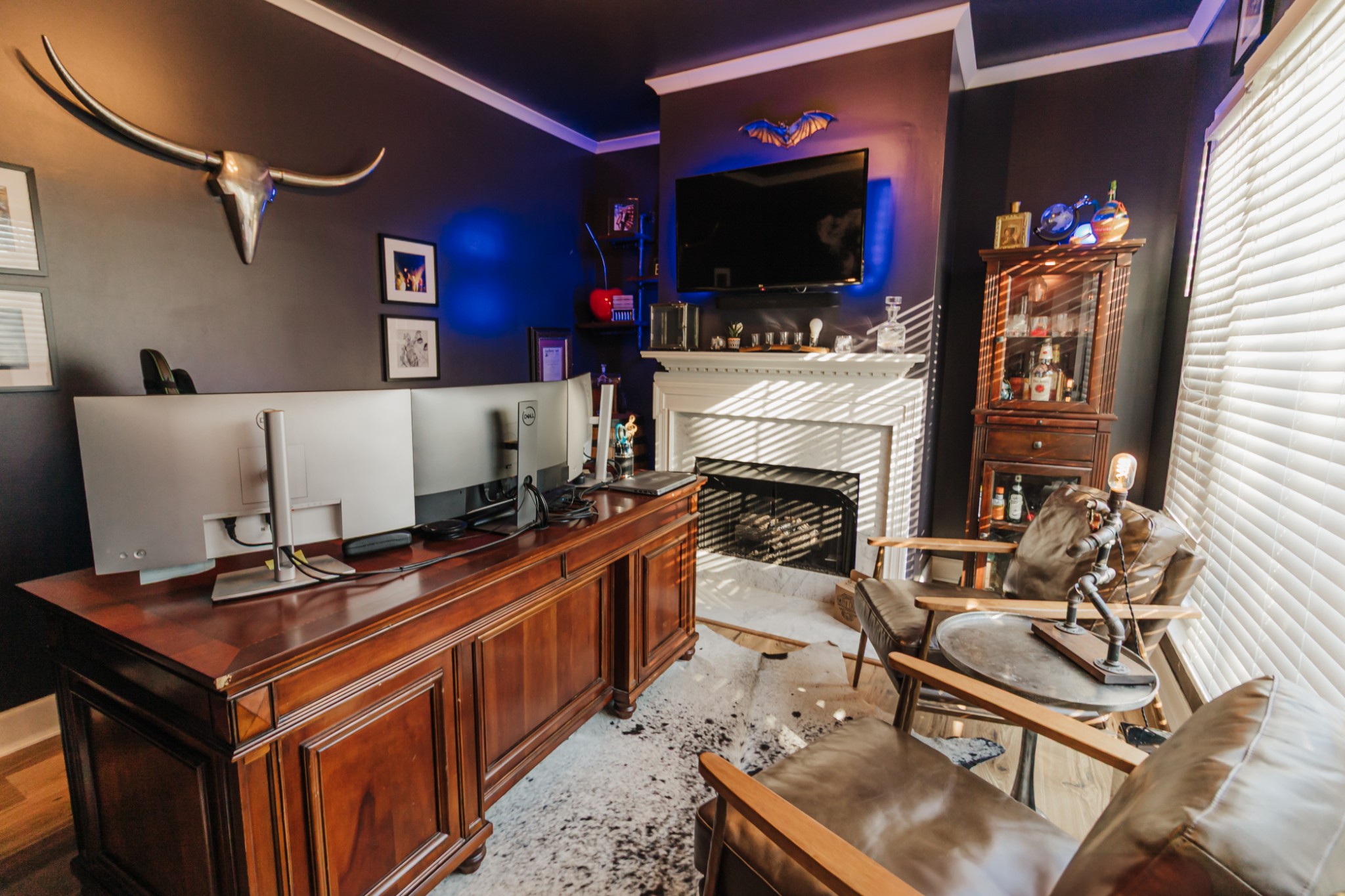 203 Savannah Ridge Murfreesboro, TN 37127 - Photo 21 of 60 a living room with furniture a flat screen tv and a fireplace