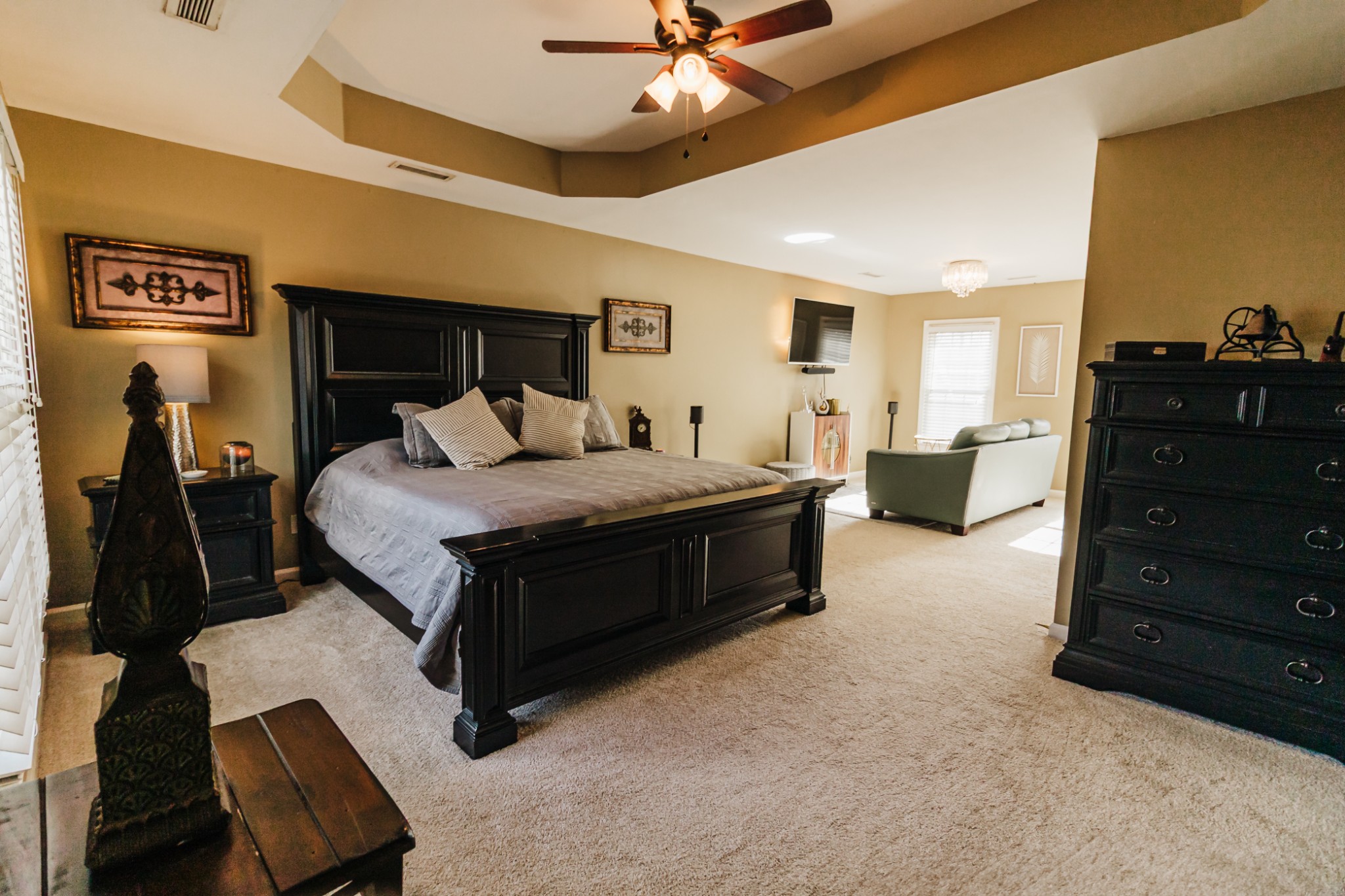 203 Savannah Ridge Murfreesboro, TN 37127 - Photo 29 of 60 a living room with furniture and a ceiling fan