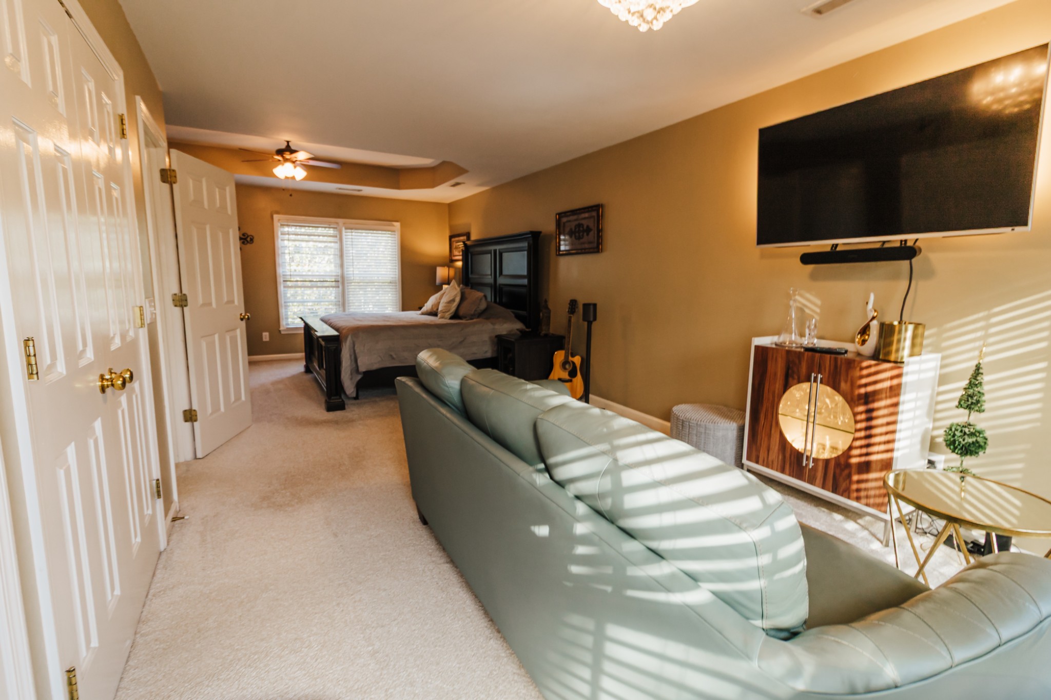 203 Savannah Ridge Murfreesboro, TN 37127 - Photo 32 of 60 a living room with furniture and a flat screen tv