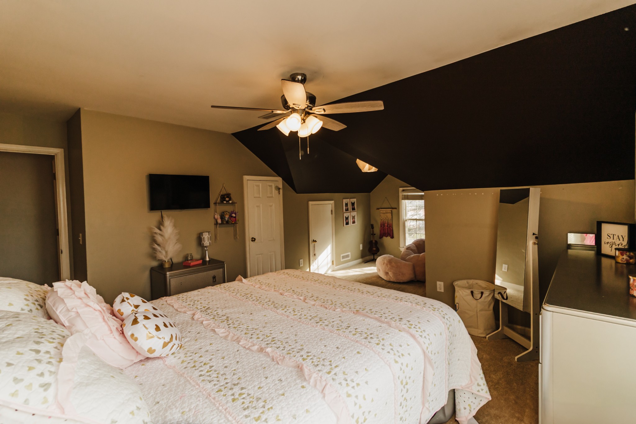 203 Savannah Ridge Murfreesboro, TN 37127 - Photo 37 of 60 a bedroom with a bed and a flat screen tv