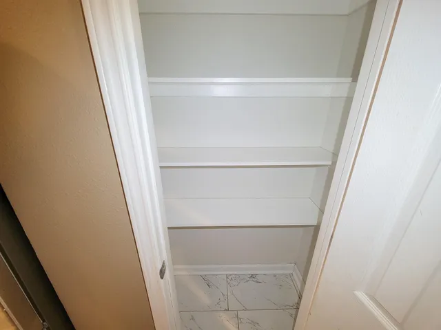 a close view of washer and dryer