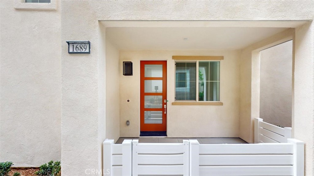 a front view of a house with entryway