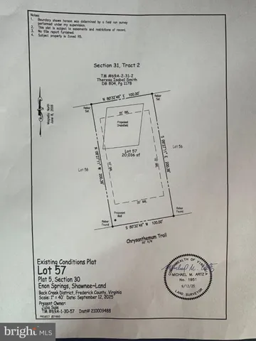 $25,000 | Lot 57 Chrysanthemum Trail, Star Tannery, VA 22654