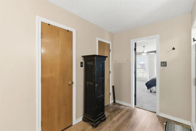 a view of a bathroom with a glass door
