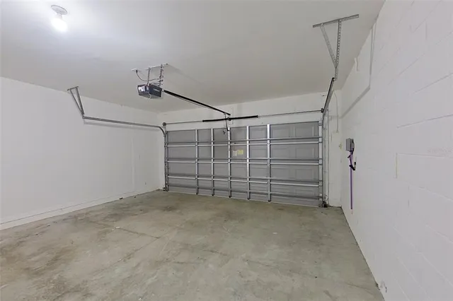 a view of a garage