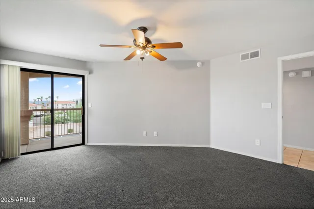 a view of a room with sliding door