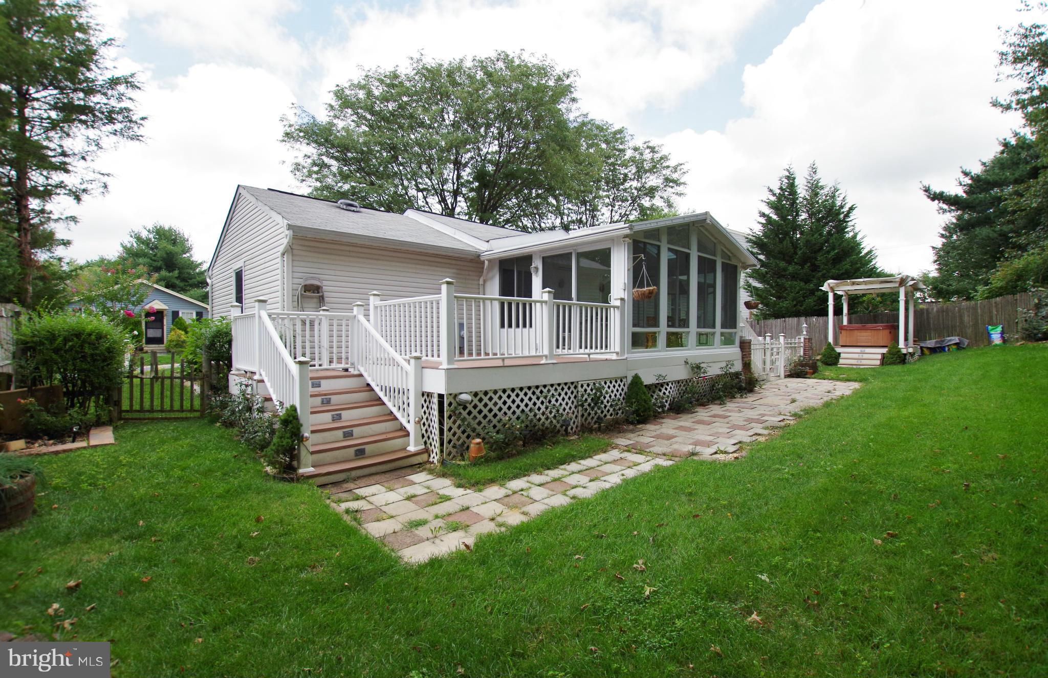 7312 Torran Rocks Way Gaithersburg, MD 20879 - Photo 23 of 30 View of Backyard Trex Deck
