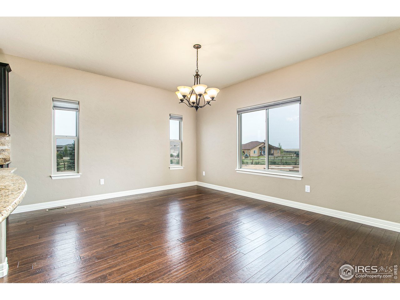 3202 Timeless Circle Berthoud, CO 80513 - Photo 15 of 40 an empty room with wooden floor and windows