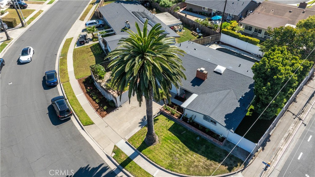 7901 Rhine Drive Huntington Beach, CA 92647 - Photo 18 of 19 an aerial view of a swimming pool with lawn chairs and plants