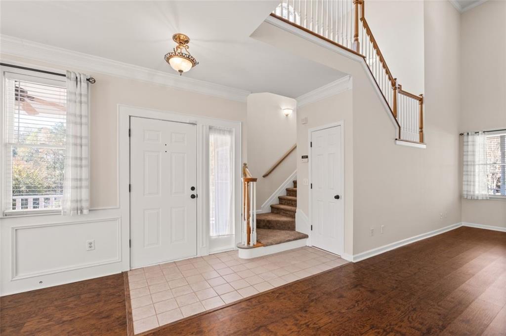 2935 Cobblestone Drive Cumming, GA 30041 - Photo 10 of 53 a view of entryway with wooden floor