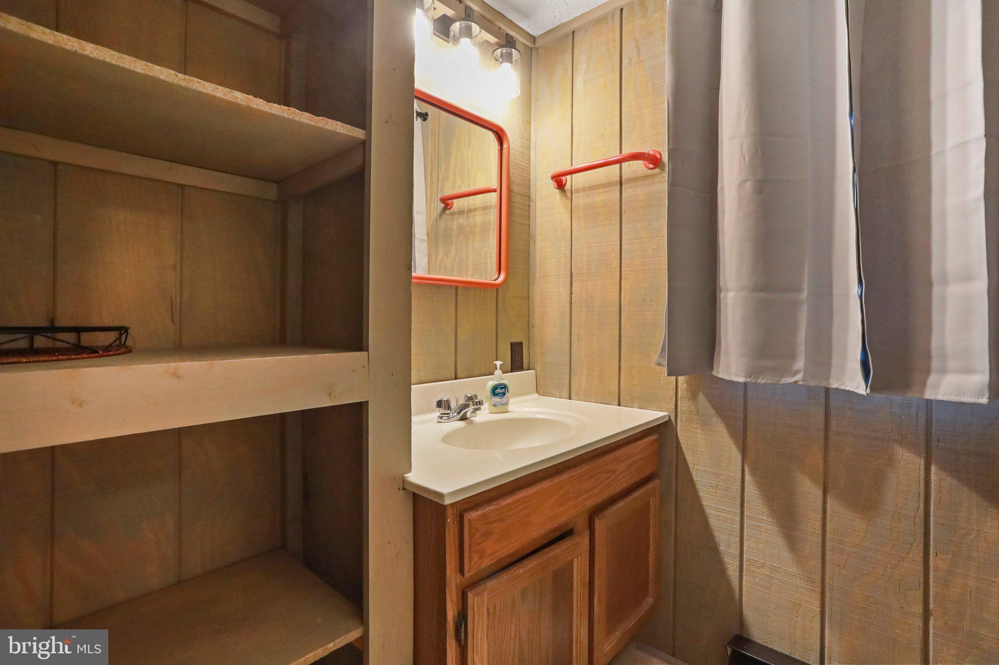 13 Mountainside Loop Berkeley Springs, WV 25411 - Photo 29 of 57 a bathroom with a sink a mirror and a bathtub