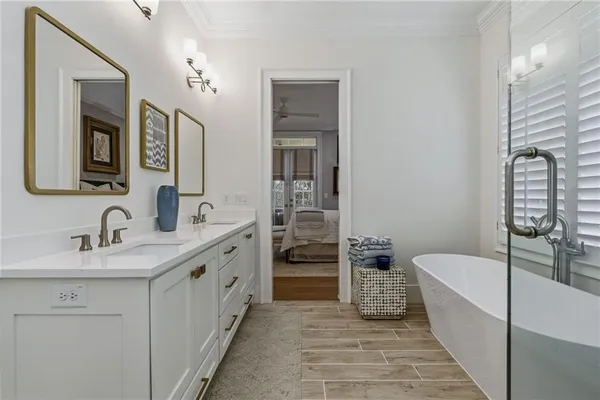 a view of the room with gym equipment