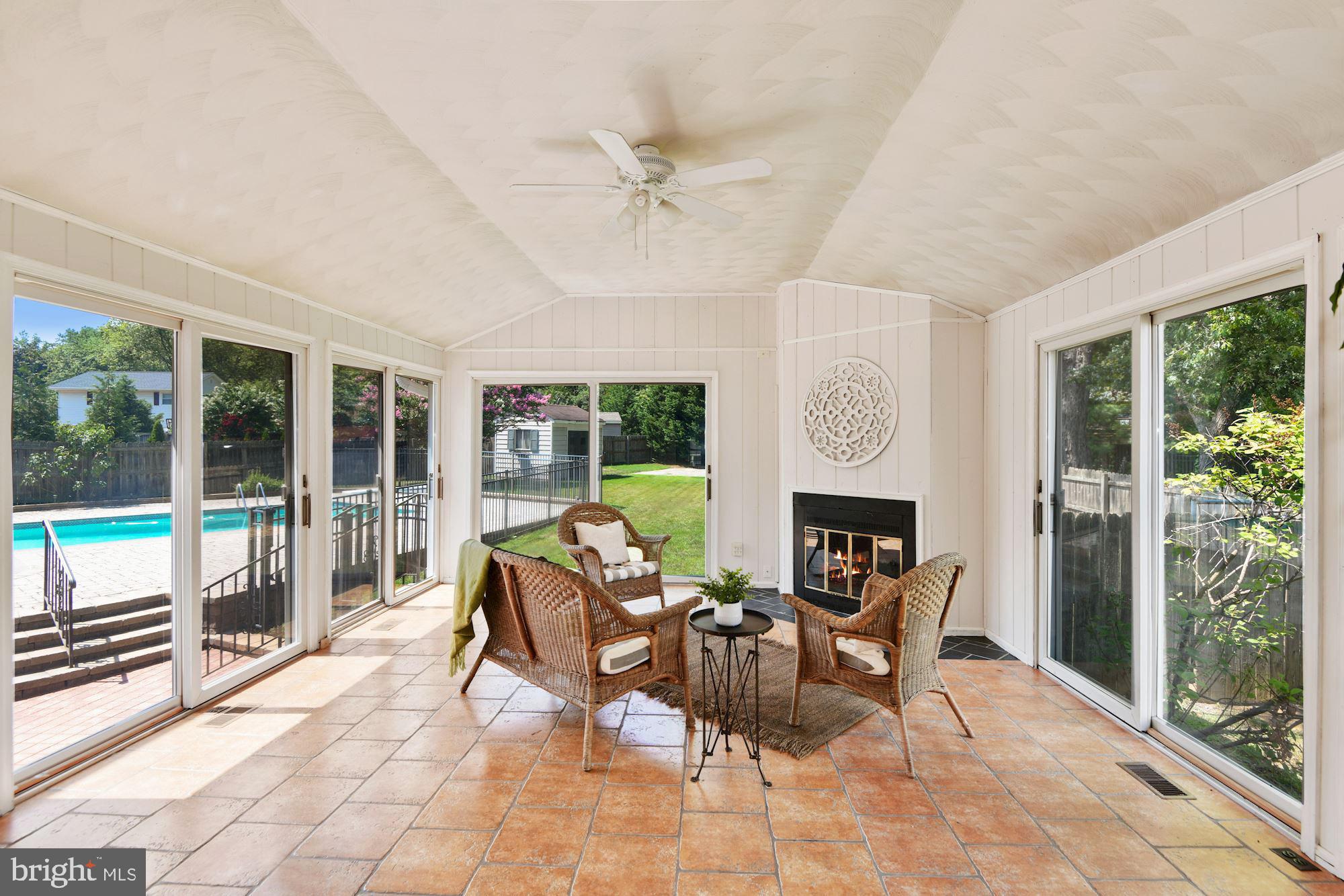 291 Halsey Road Annapolis, MD 21401 - Photo 16 of 42 Four season sun room with a fireplace!