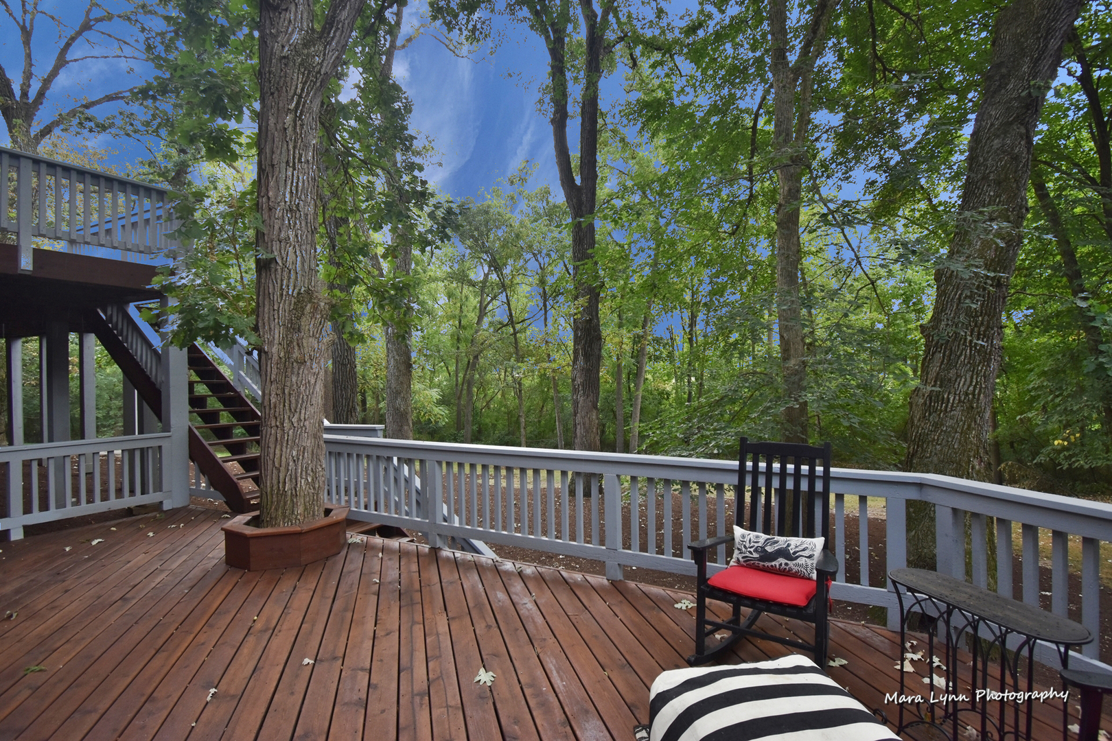 4N555 Hidden Oaks Road St. Charles, IL 60175 - Photo 40 of 41 a view of balcony with furniture and wooden deck