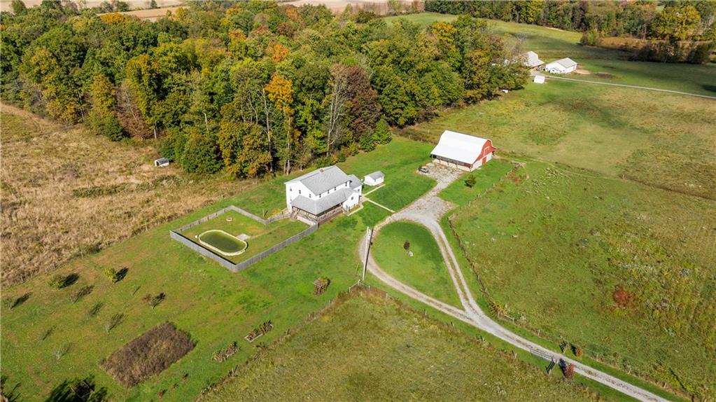 409 Bower Road Fredonia, PA 16124 - Photo 12 of 48 an aerial view of a residential houses with outdoor space and trees