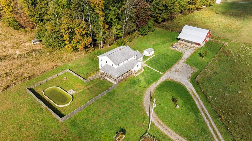 409 Bower Road Fredonia, PA 16124 - Photo 13 of 48 an aerial view of a pool