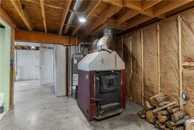 a view of a big yard with large trees