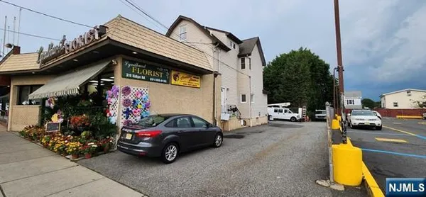 a car parked in front of a building