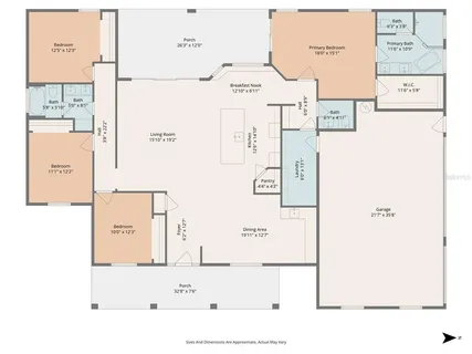 a picture of a bathroom with a refrigerator