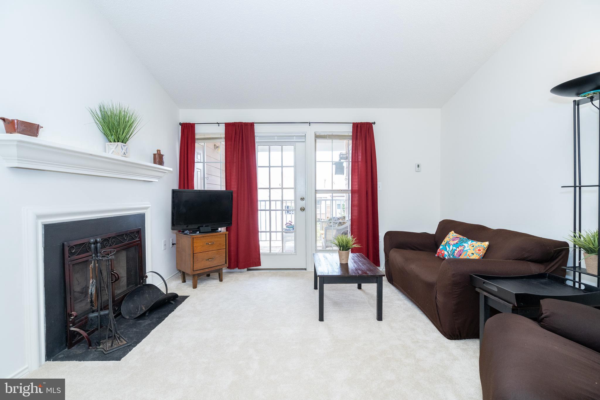 20963 Timber Ridge Terrace, Unit 301 Ashburn, VA 20147 - Photo 9 of 24 Living Room has Wood Burning Firelplace
