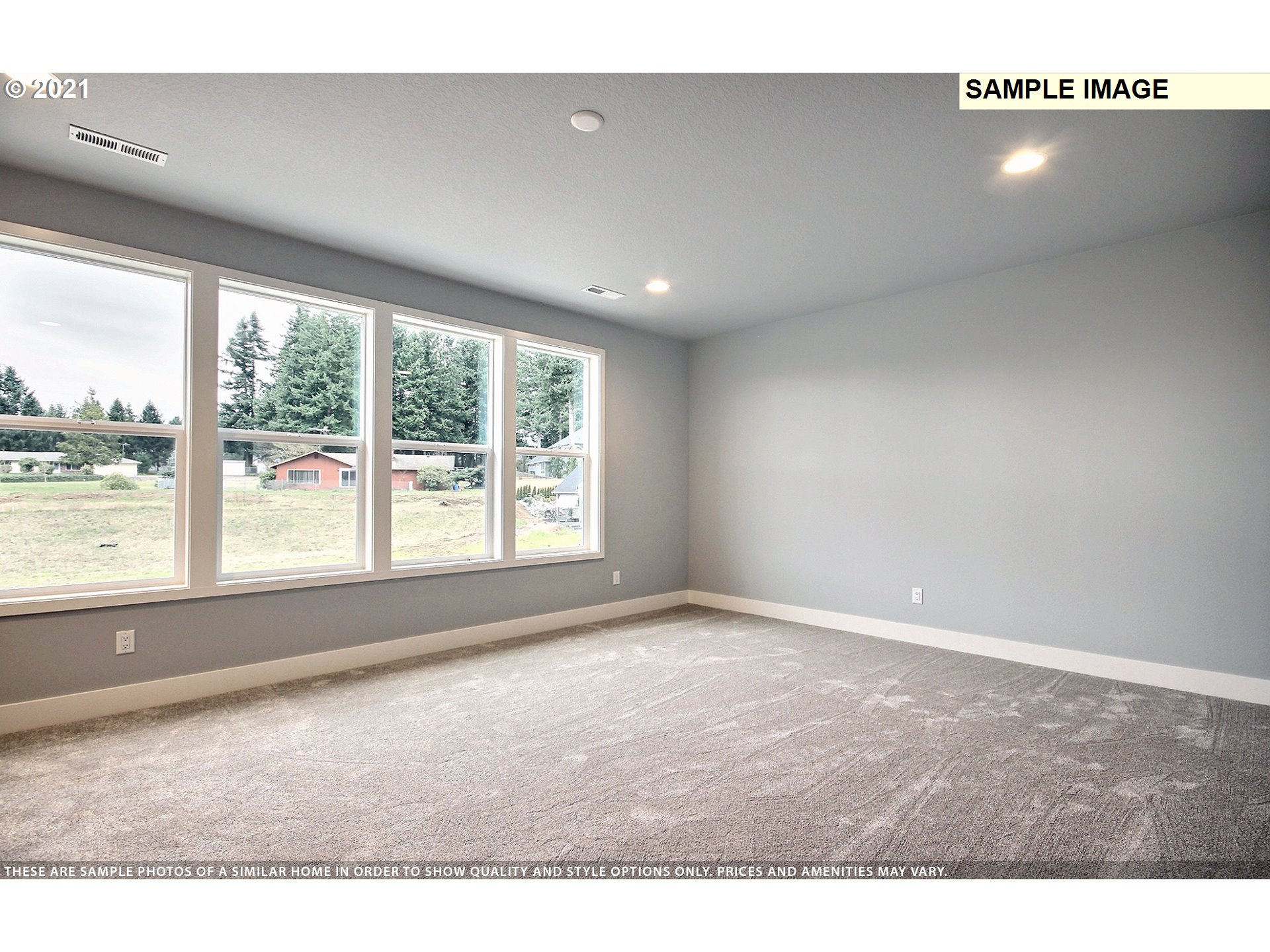 3338 Northwest Tanner Street Camas, WA 98607 - Photo 23 of 25 an empty room with wooden floor and windows