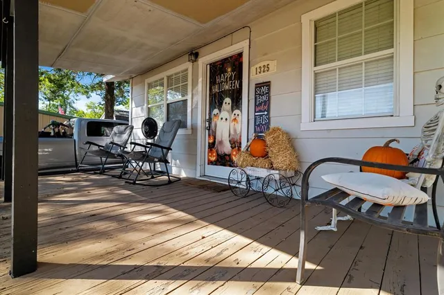 a outdoor space with furniture